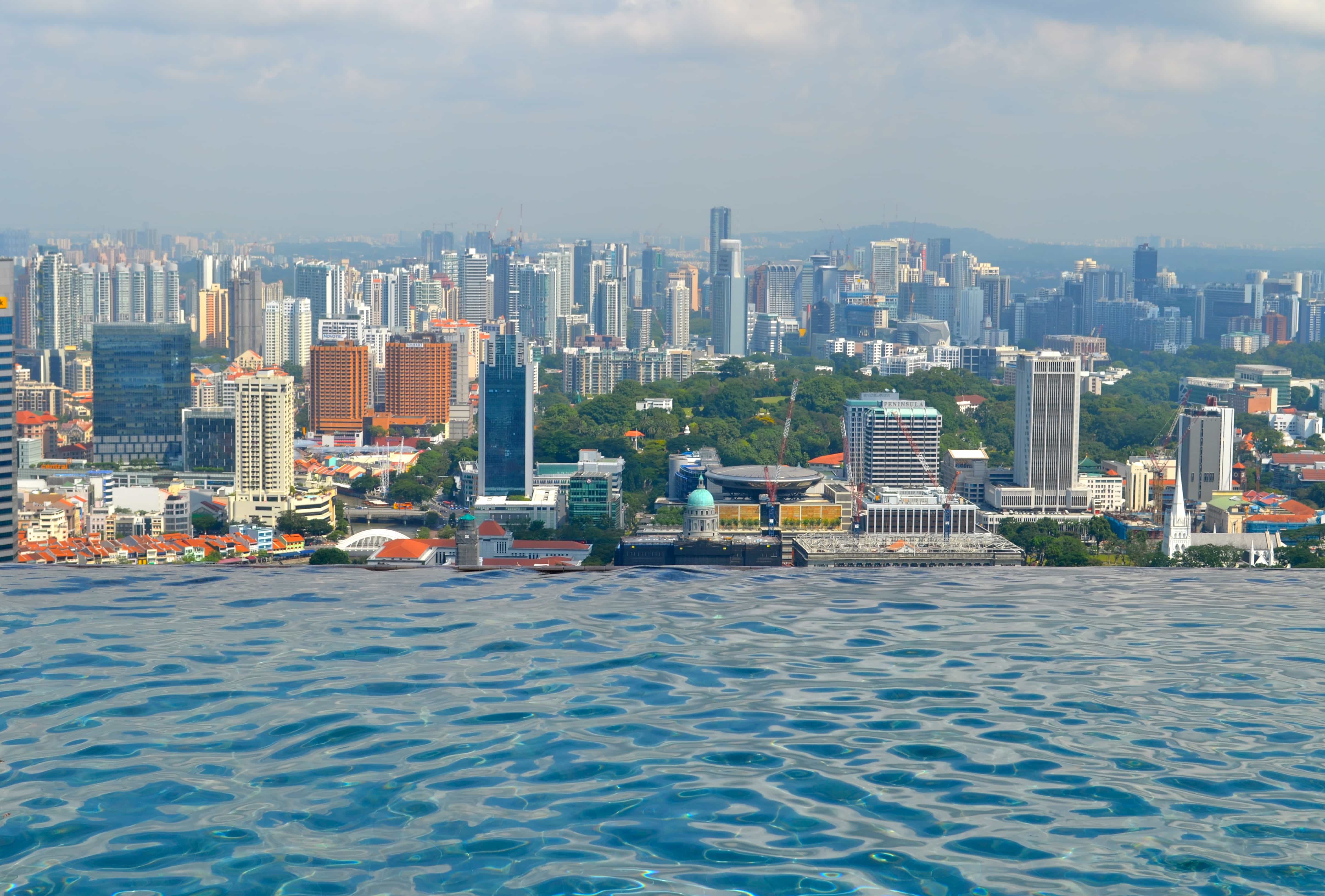 Infinity pool at Marina Bay Sands, Singapore tourist spots
