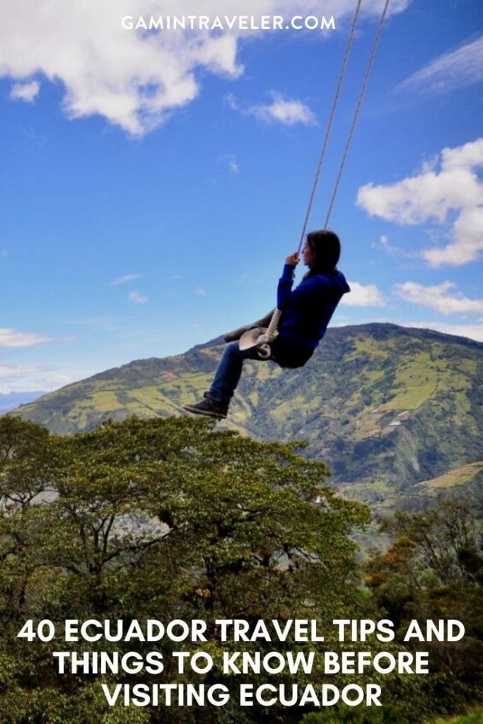 Ecuador Travel Tips, things to know before visiting Ecuador, facts about Ecuador