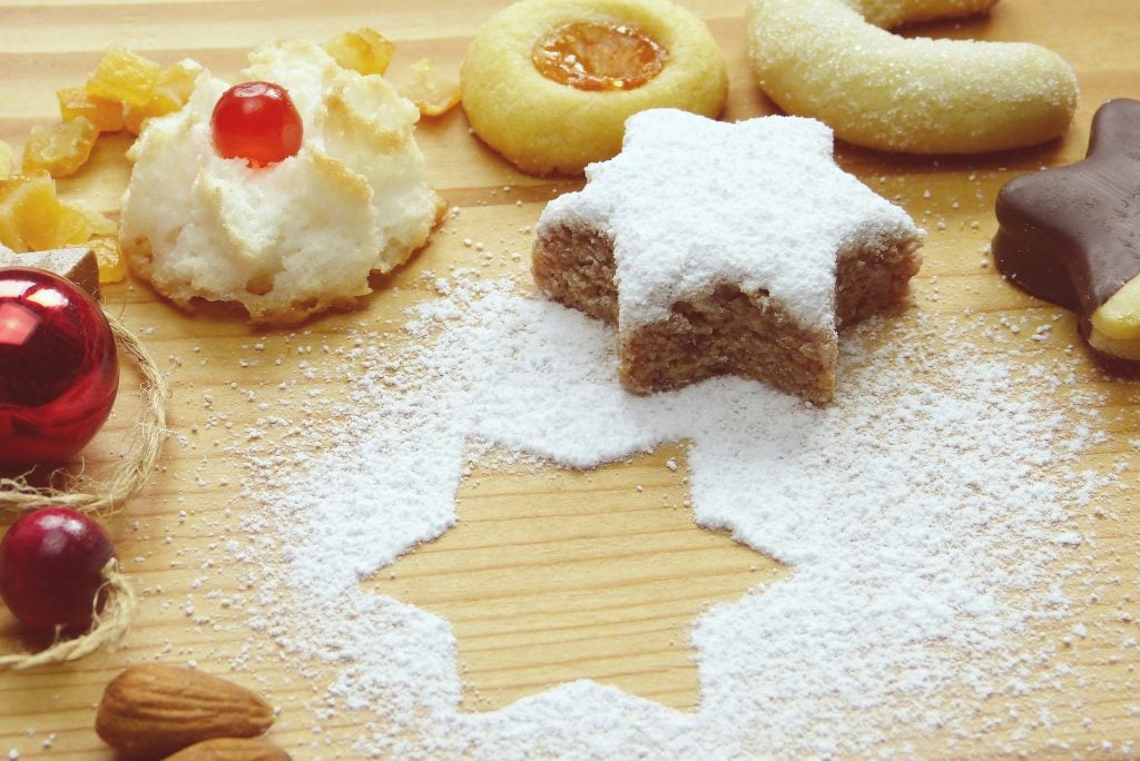 swiss breakfast, breakfast in Switzerland, Zimtsterne Cinnamon Cookies