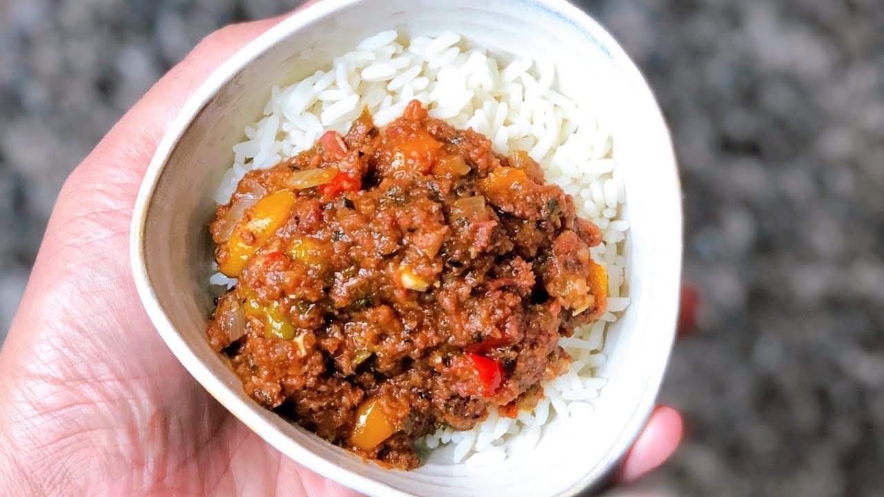 Bahamas Fire Engine Corned Beef and Rice Breakfast, food in Bahamas, Bahamian food, traditional food in Bahamas, Bahamian dishes, Bahamian cuisine, Bahamian breakfast, breakfast in Bahamas