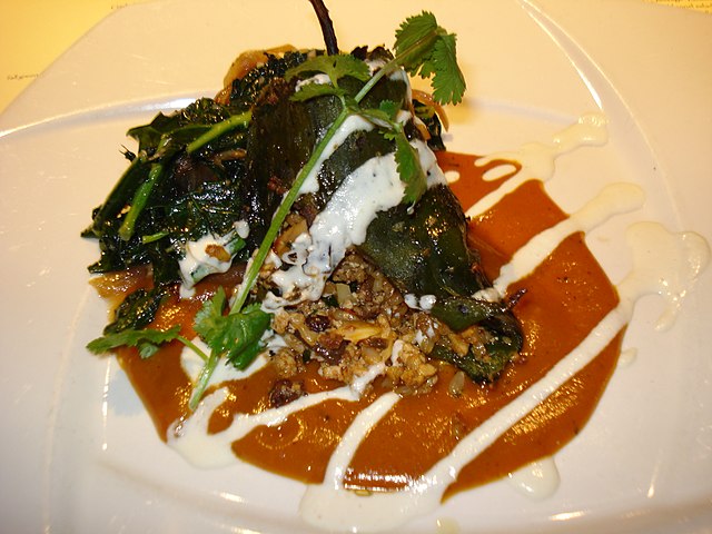 MEXICAN DISHES, FOOD IN MEXICO, MEXICAN CUISINE, MEXICAN FOODS, CHILI STUFFED POBLANO PEPPERS