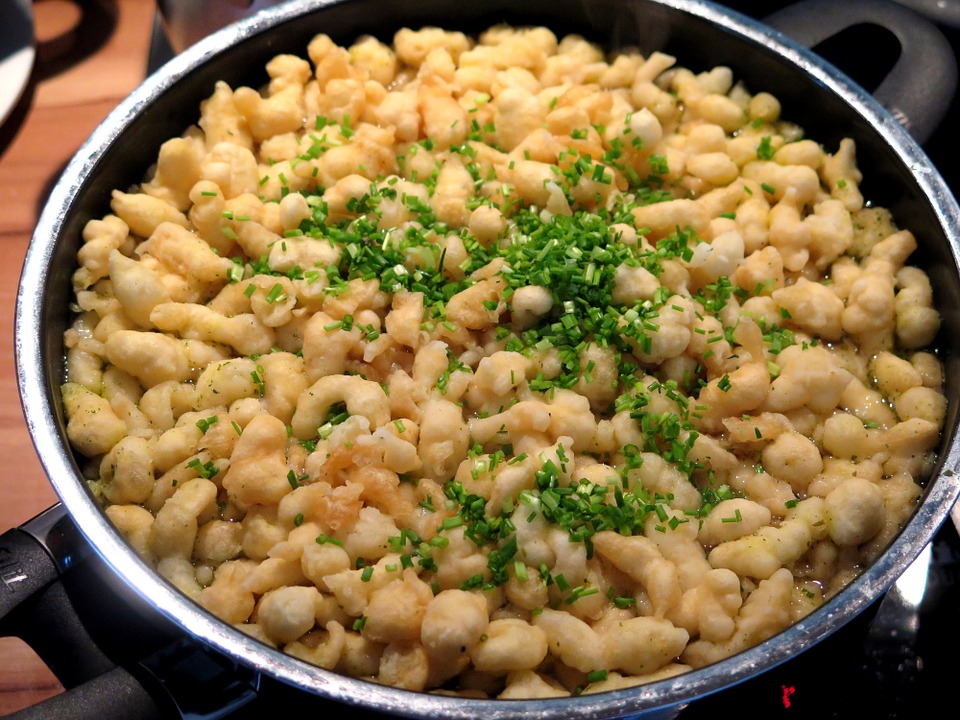 German Food, German cuisine, Traditional German Food, food in Germany, German dishes, spatzle