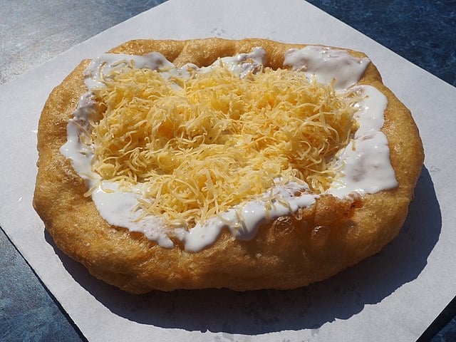 Hungarian snacks, Traditional Hungarian snacks and desserts, Hungary snacks, Hungarian desserts, traditional snacks and desserts in Hungary, Hungary desserts, Lángos