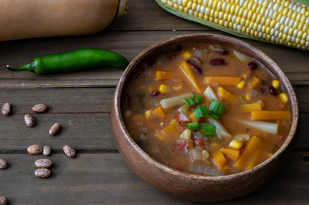 VEGETARIAN FOOD IN CANADA: 29 BEST CANADIAN VEGETARIAN DISHES AND VEGAN FOOD IN CANADA 11 Three Sisters Stew - Plant Based Canadian Dishes to Try, vegetarian food in Canada, vegan food in Canada, Canadian vegetarian dishes, vegan in Canada, vegetarian in Canada
