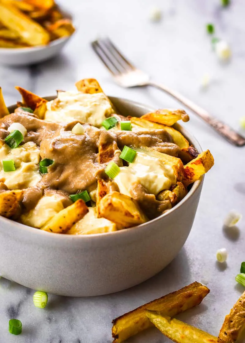 VEGETARIAN FOOD IN CANADA: 29 BEST CANADIAN VEGETARIAN DISHES AND VEGAN FOOD IN CANADA 4 Canadian Plant Based Dishes - POUTINE,vegetarian food in Canada, vegan food in Canada, Canadian vegetarian dishes, vegan in Canada, vegetarian in Canada
