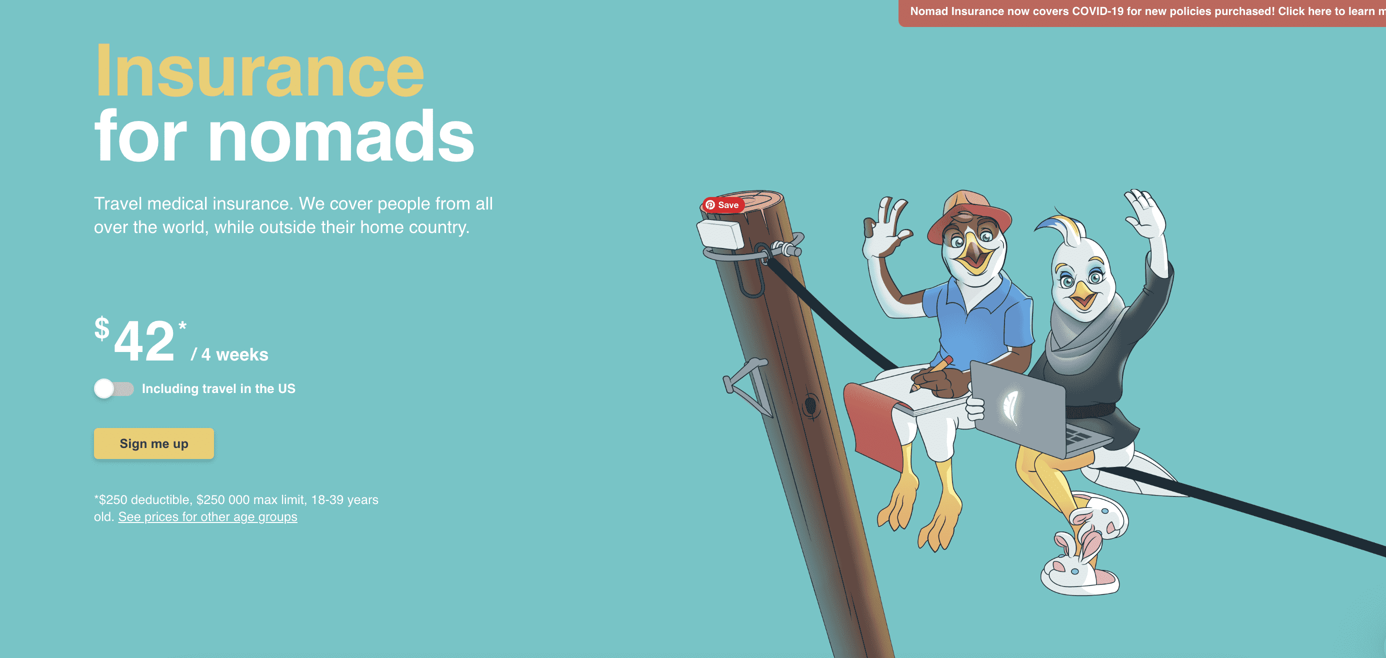 Best travel insurance for digital nomads - travel insurance compared - safetywing, heymondo, world nomads, faye insurance, battleface