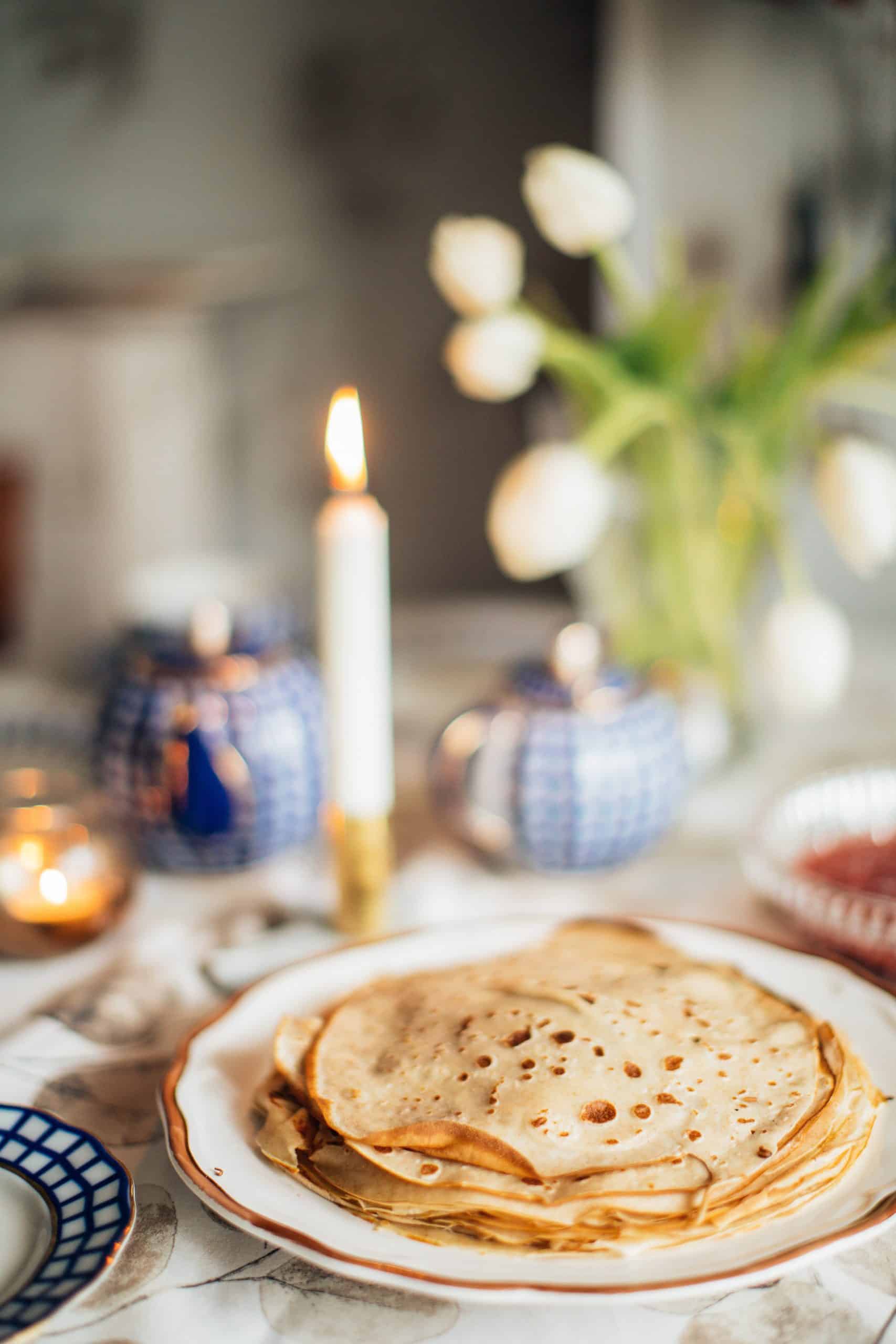 Pönnukökur / Ponnukokur - Icelandic pancakes, breakfast in Iceland, Icelandic breakfast, traditional breakfast in Iceland 