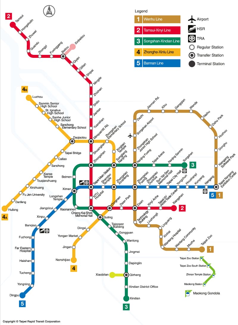 How to get from Taipei Taoyuan Airport to Ximending Best Way 2 Taipei Metro Map