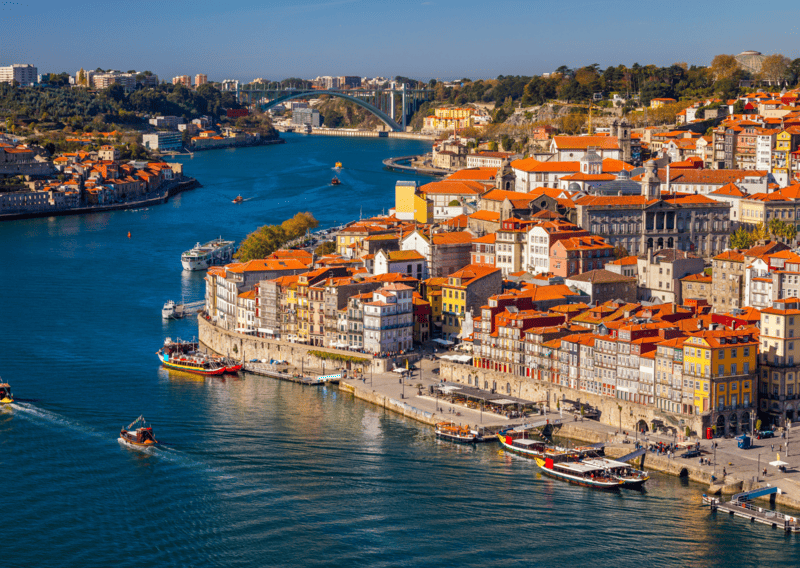1 Day in Porto Itinerary - One Day in Porto Itinerary - Porto, Portugal old town on the Douro River