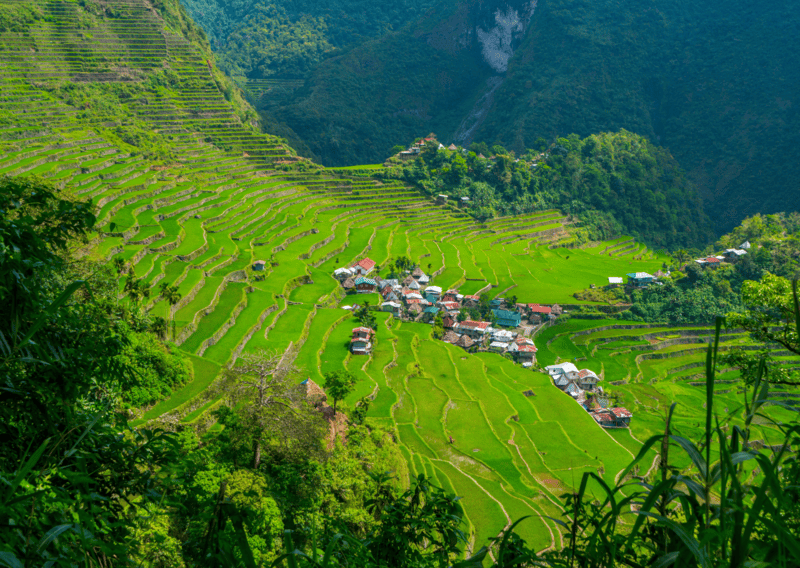 Batad in Banaue Rice Terraces Philippines - Thailand vs Philippines