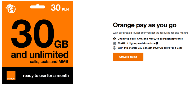 Krakow Airport SIM Card: Getting a SIM Card In Krakow 3 Orange Krakow sim card,