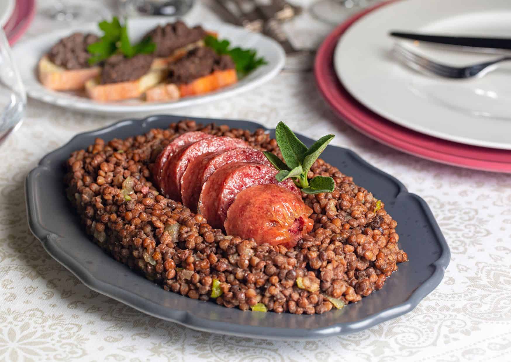 Cotechino con Lenticchie