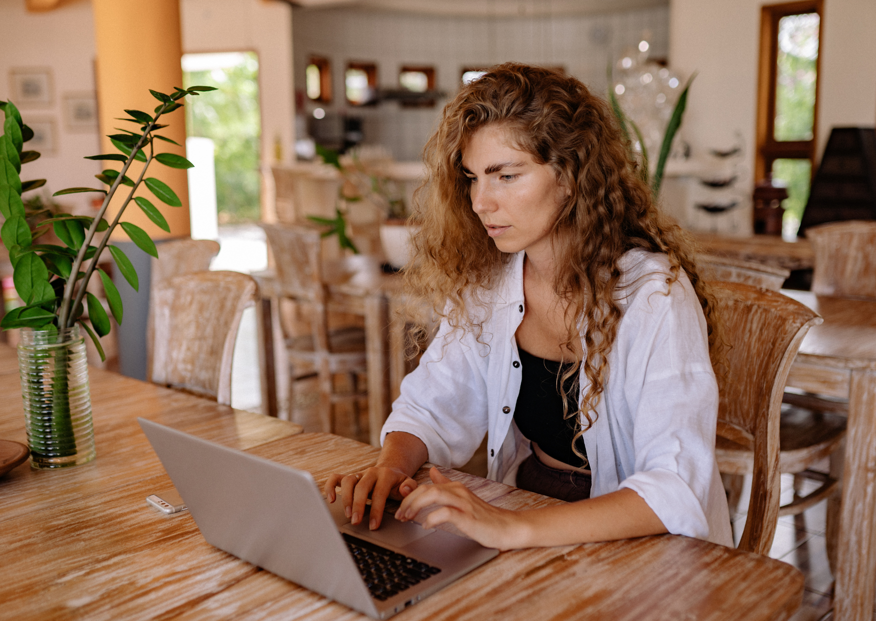 using the laptop 2