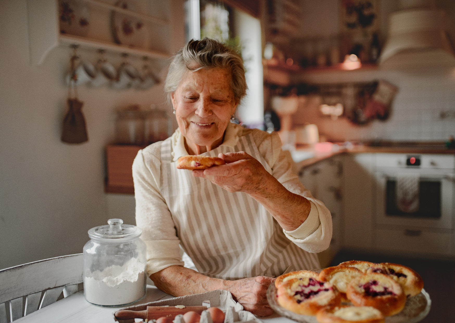 French grandmothers eating butter