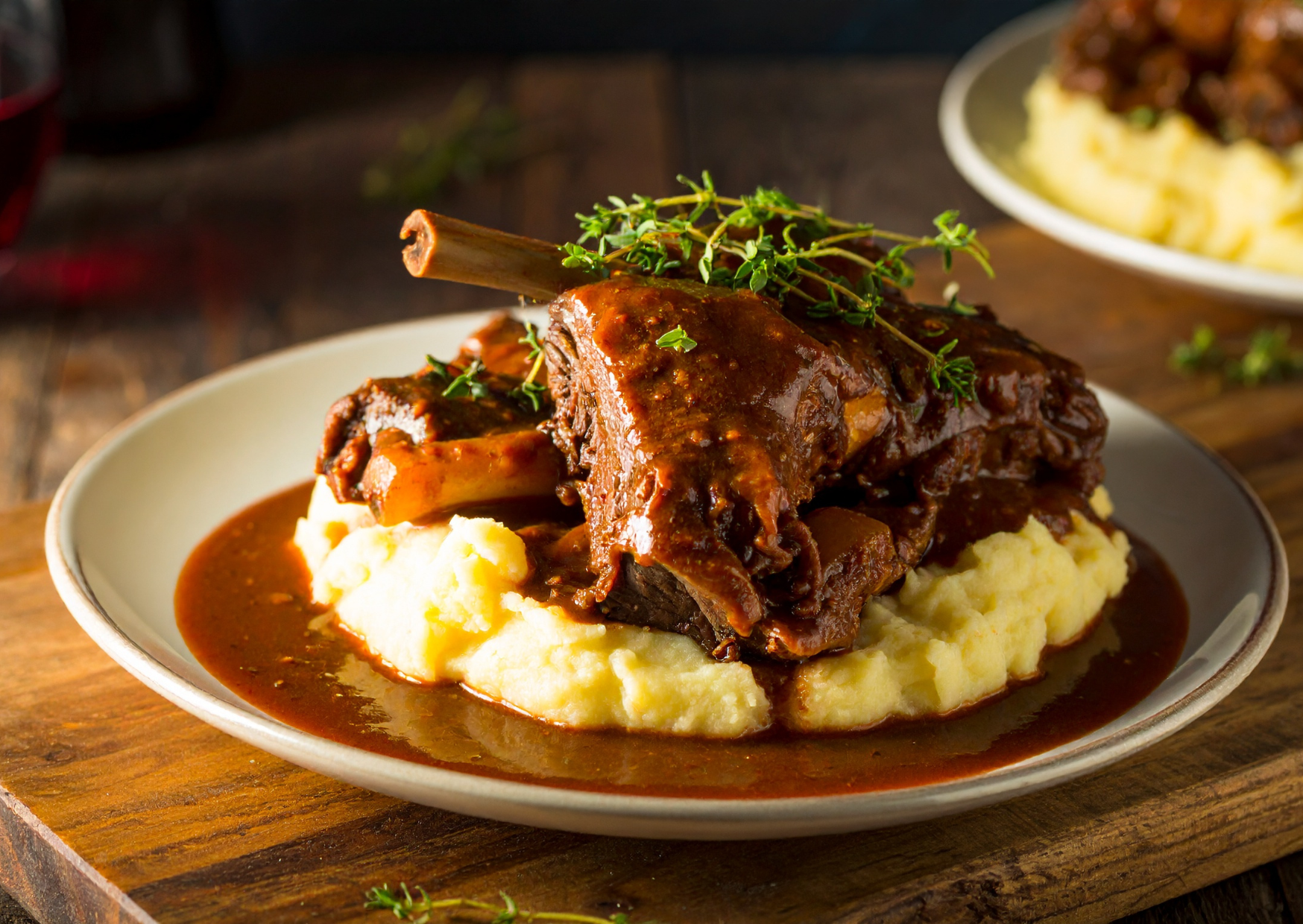 Greek style braised lamb