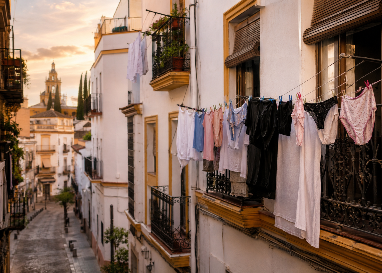 Underwear Dries on Every Spanish Balcony: Why Europe Never Learned to Hide Laundry 4 underwear 6