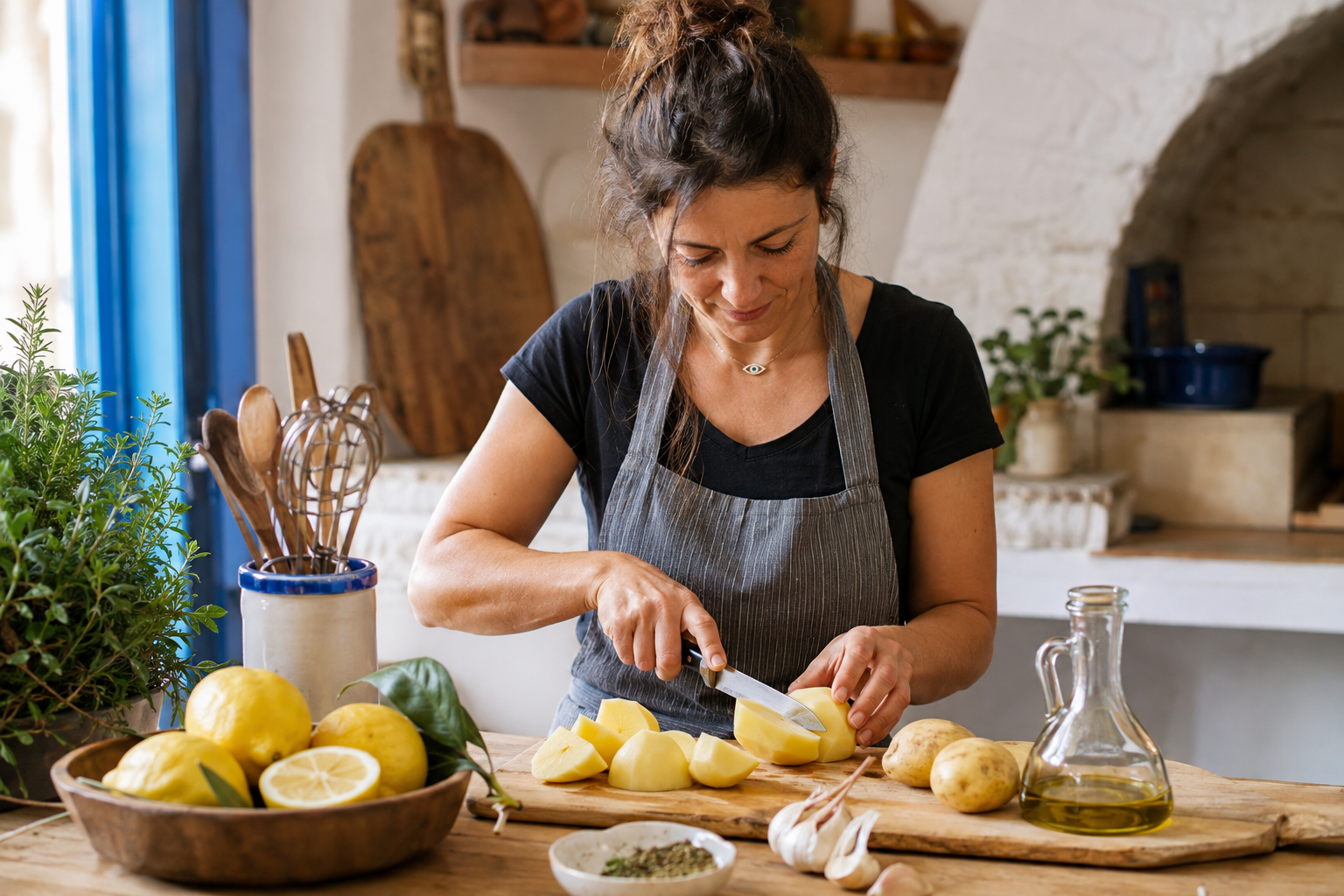 greek lemon potatoes 6