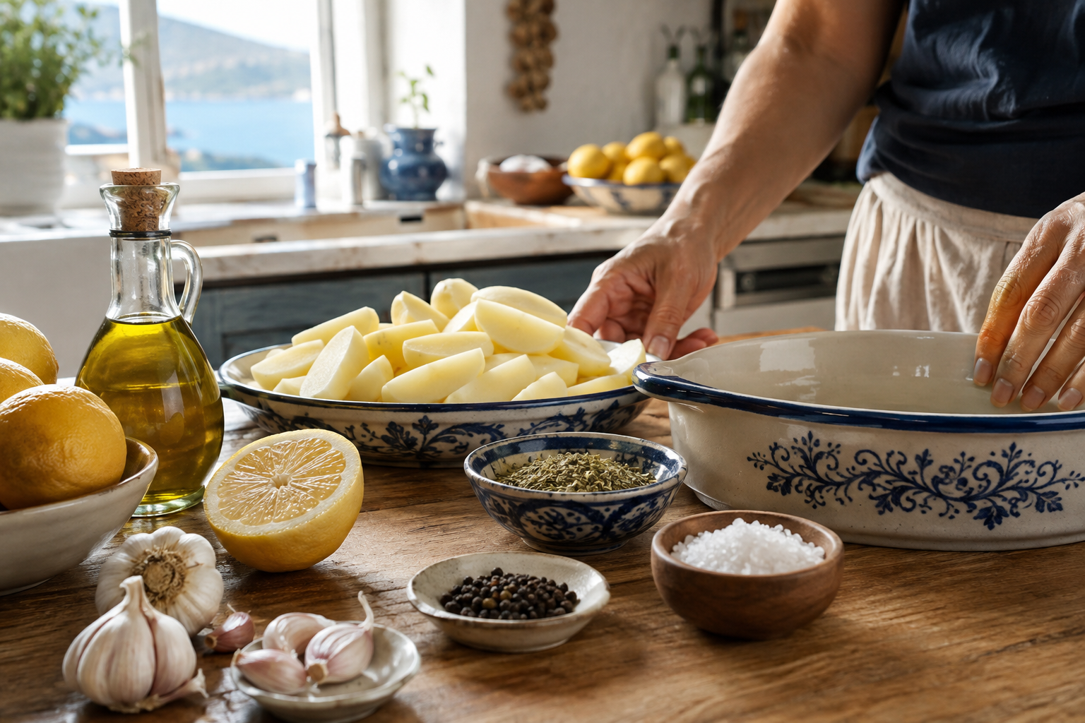 greek lemon potatoes 7