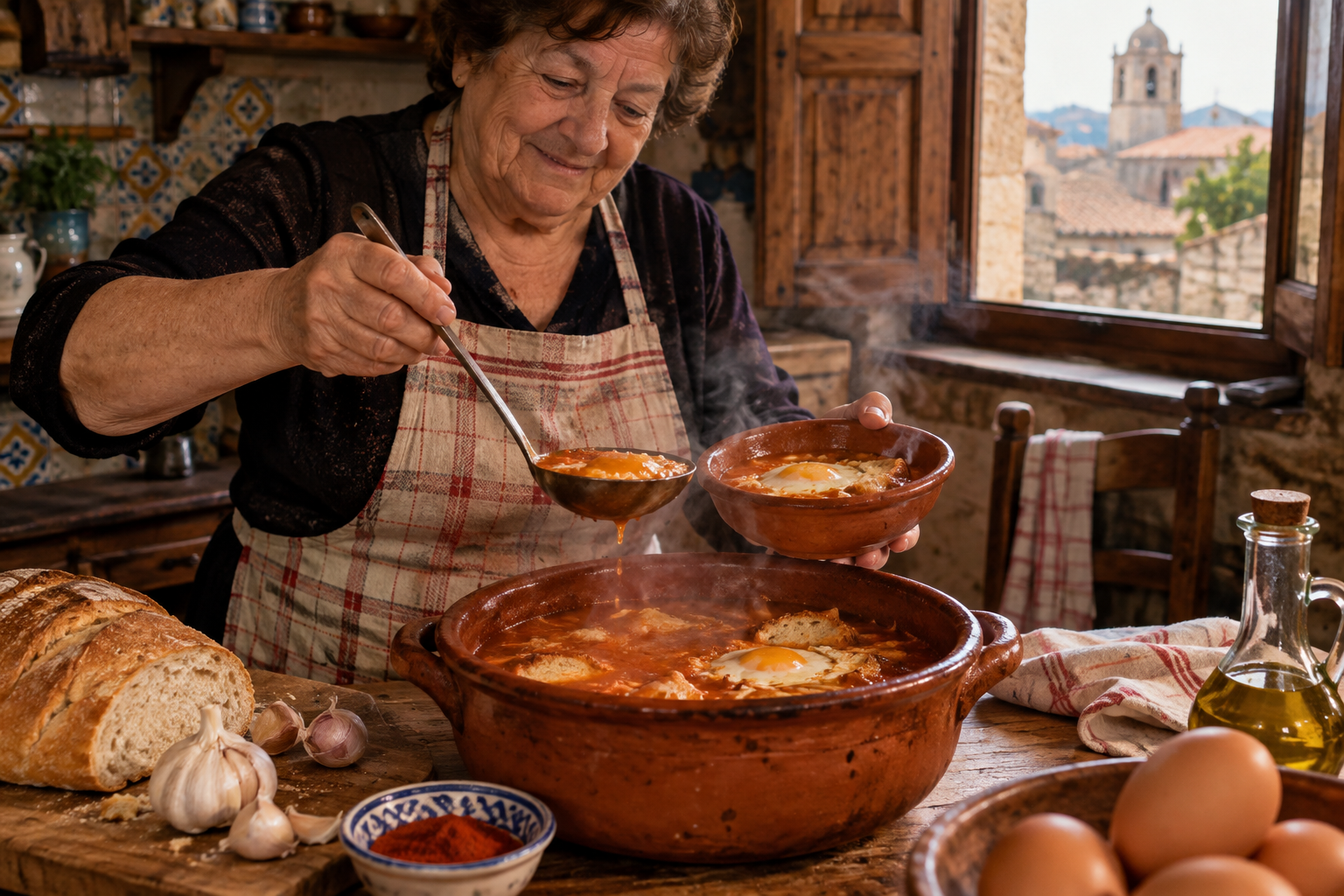 Garlic, Bread, and a Fried Egg: The Spanish Soup Grandmothers Make When Winter Arrives 3 garlic 3
